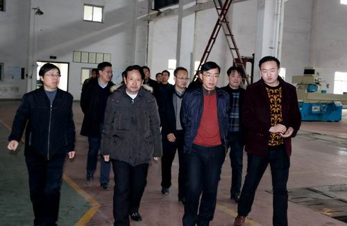 临湘市委书记黄俊钧一行到远瑞立体停车设备考察调研